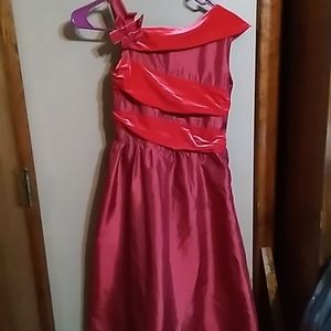 American Girl formal red dress velvet, size 12